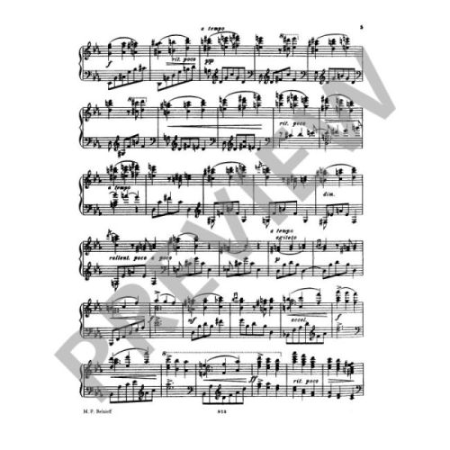 Glazunov, Alexander - Grand Concert Waltz Eb major op. 41