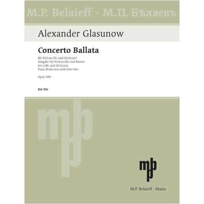 Glazunov, Alexander - Concerto Ballata C major op. 108