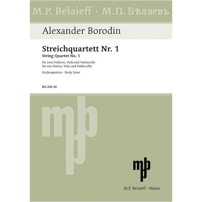 Borodin, Alexander - String Quartet No 1 A major