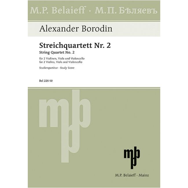Borodin, Alexander - String Quartet No 2 D major