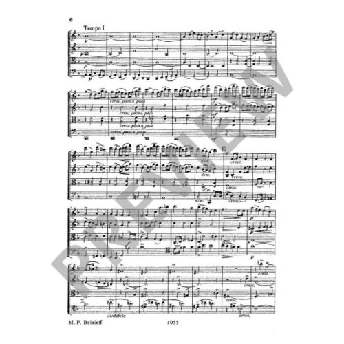 Borodin, Alexander - String Quartet No 2 D major