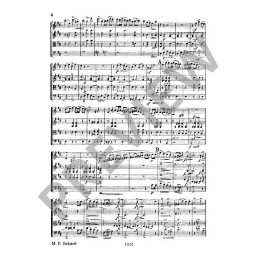 Borodin, Alexander - String Quartet No 2 D major