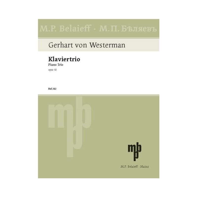 Westermann, Gerhart von - Piano Trio op. 18