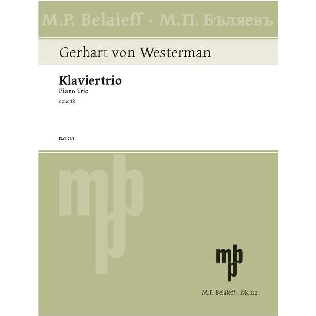 Westermann, Gerhart von - Piano Trio op. 18