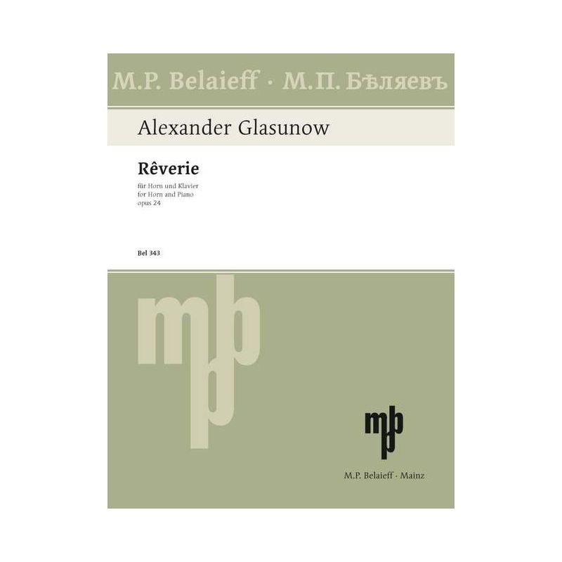 Glazunov, Alexander - Rêverie Db Major op. 24