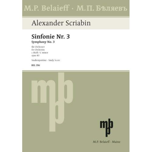 Scriabin, Alexander Nikolayevich - Symphony No 3 C minor op. 43