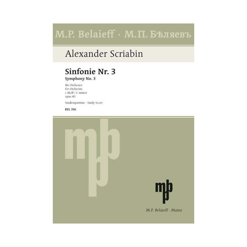 Scriabin, Alexander Nikolayevich - Symphony No 3 C minor op. 43