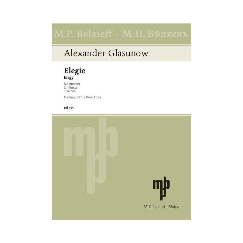 Glazunov, Alexander - Elegy op. 105