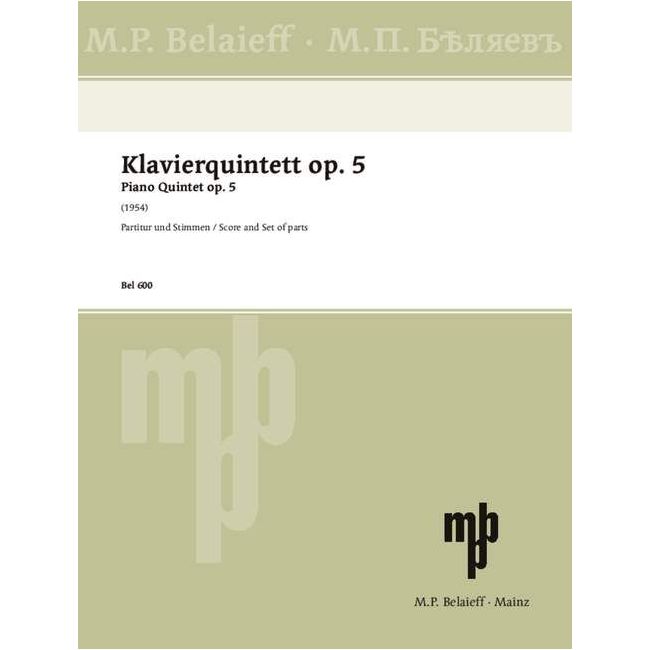 Volkonsky, André - Piano quintet op. 5