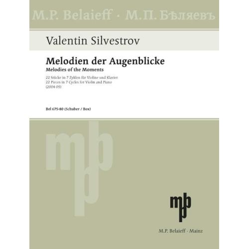 Silvestrov, Valentin - Melodies of the Moments - Cycle V