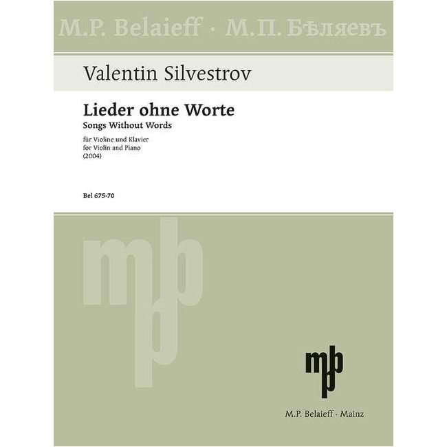 Silvestrov, Valentin - Melodies of the Moments - Cycle VII