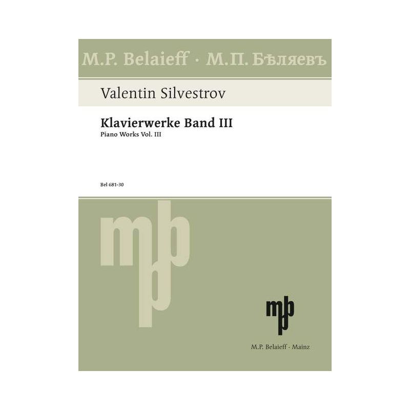 Silvestrov, Valentin - Piano Works Vol. 3