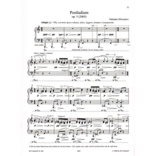 Silvestrov, Valentin - Bagatelles op. 1 - 5