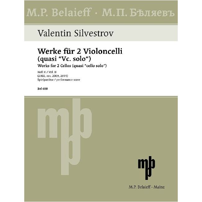 Silvestrov, Valentin - Works for 2 Cellos (quasi "cello solo") Book 2