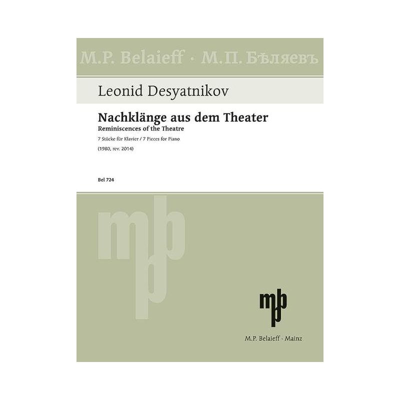 Desyatnikov, Leonid - Reminiscences of the Theatre