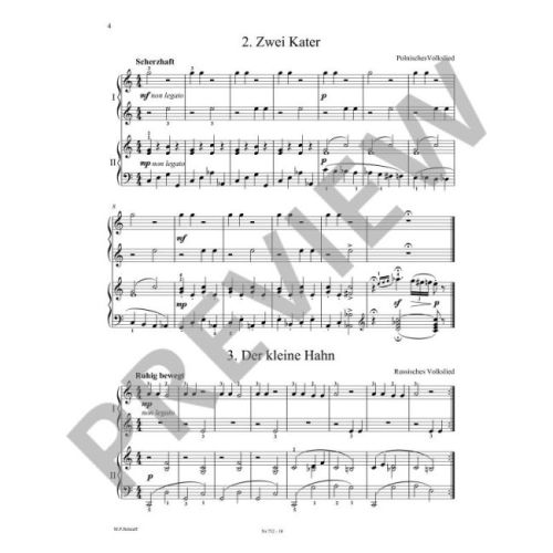 Easy Pieces for Piano for 4 Hands Vol. 1