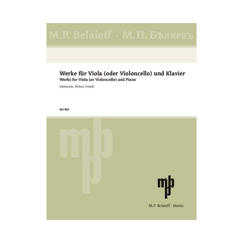 Works for Viola (or Cello) and Piano