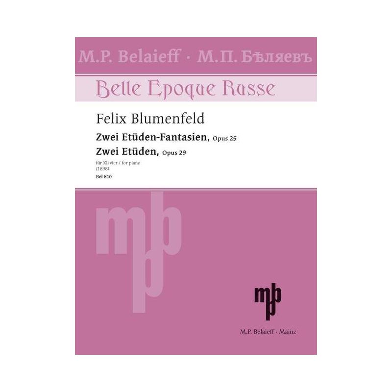Blumenfeld, Felix - Two Etudes-Fantaisies - Two Etudes op. 25 + 29
