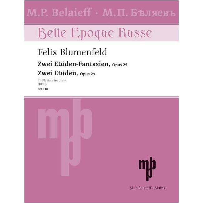 Blumenfeld, Felix - Two Etudes-Fantaisies - Two Etudes op. 25 + 29