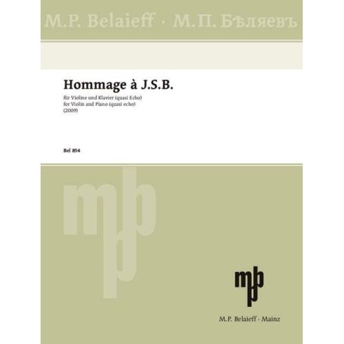 Silvestrov, Valentin - Hommage à J.S.B.
