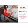 Kawai K300 ATX4 Upright Piano in Black Polyester