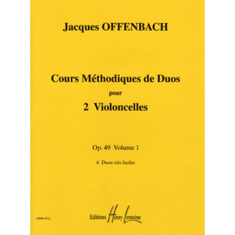 Offenbach, Jacques - Cours méthodique de duos Op.49 Vol.1