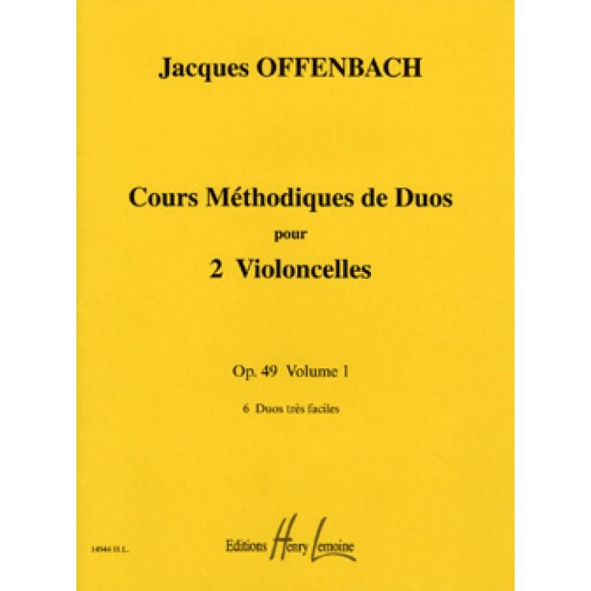 Offenbach, Jacques - Cours méthodique de duos Op.49 Vol.1