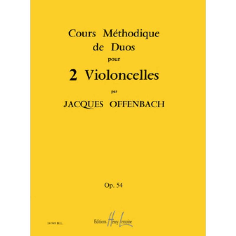 Offenbach, Jacques - Cours Méthodique De Duos Opus 54