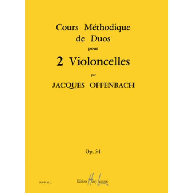Offenbach, Jacques - Cours Méthodique De Duos Opus 54
