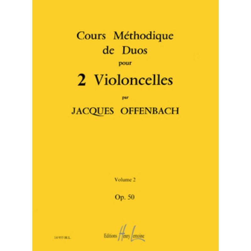 Offenbach, Jacques - Cours méthodique de duos Op.50 Vol.2