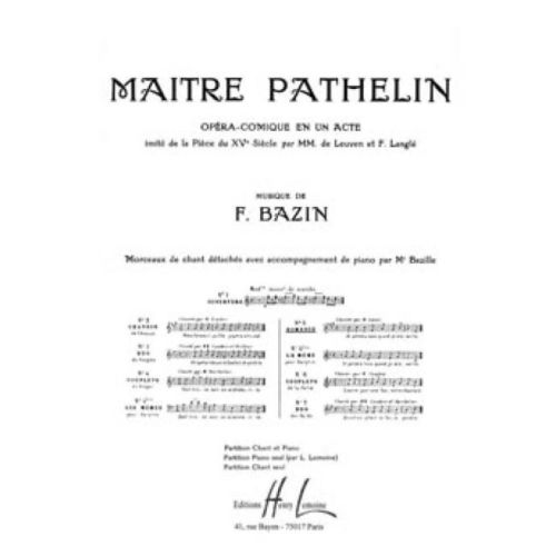 Bazin, François - Maître...