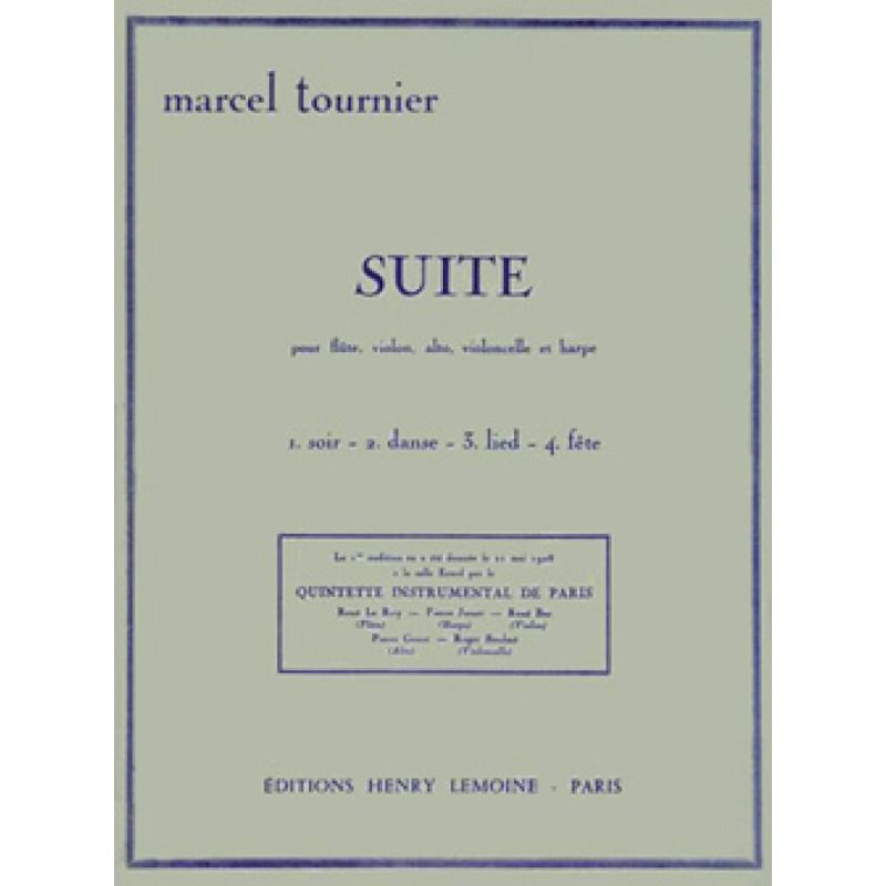 Tournier, Marcel - Suite Op.34