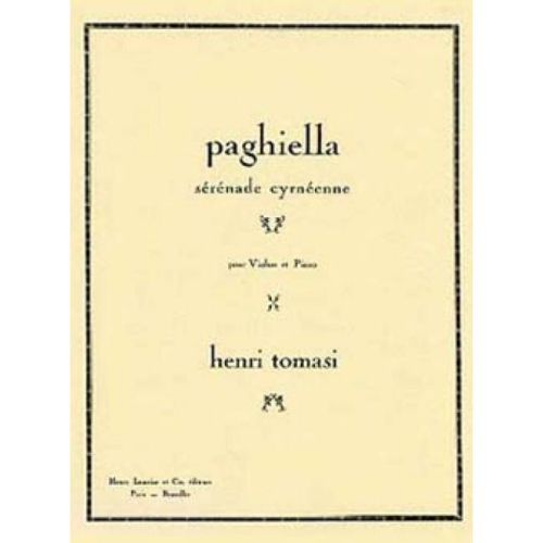 Tomasi, Henri - Paghiella :...