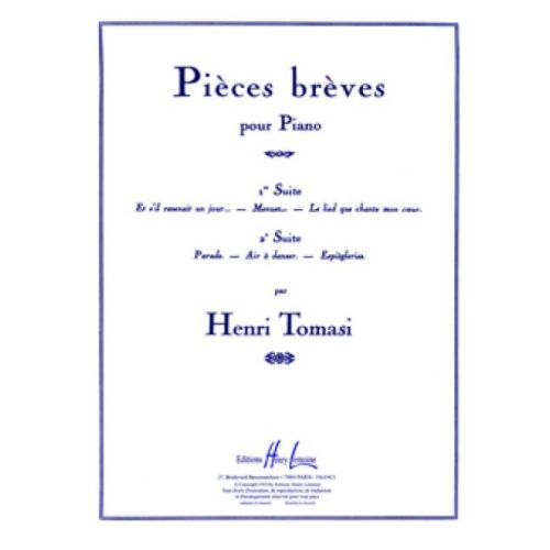 Tomasi, Henri - Pièces...