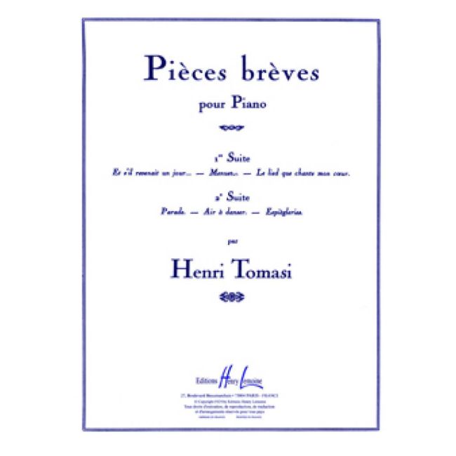 Tomasi, Henri - Pièces brèves, suite n°1