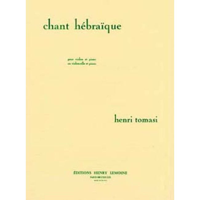 Tomasi, Henri - Chant hébraique