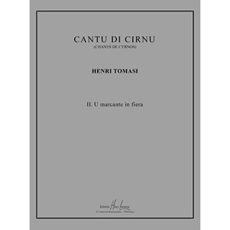 Tomasi, Henri - U marcante in fiera