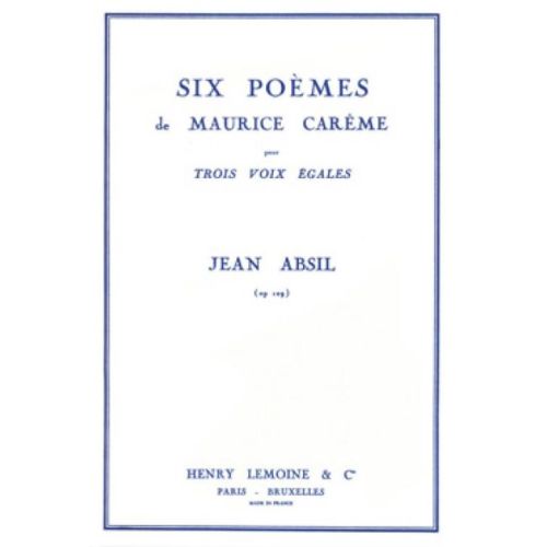 Absil, Jean - Poèmes de M....