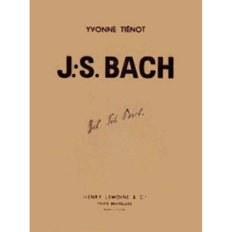 Tienot, Yvonne - Bach - Biographie