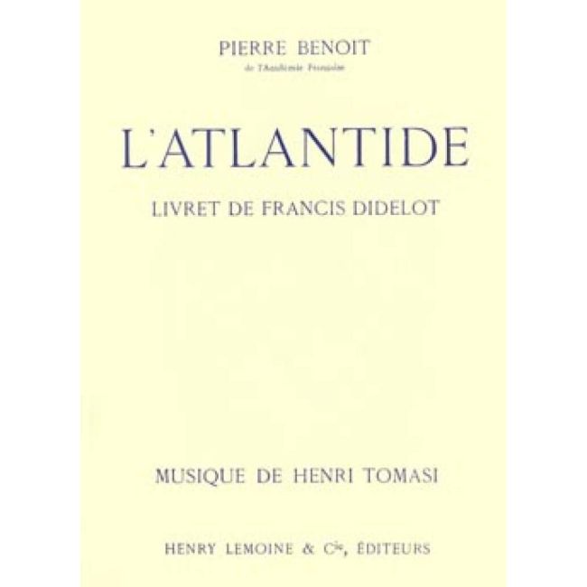 Tomasi, Henri - L'Atlantide