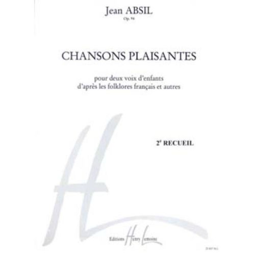 Absil, Jean - Chansons...