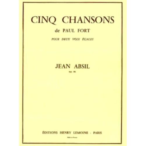 Absil, Jean - Chansons de...
