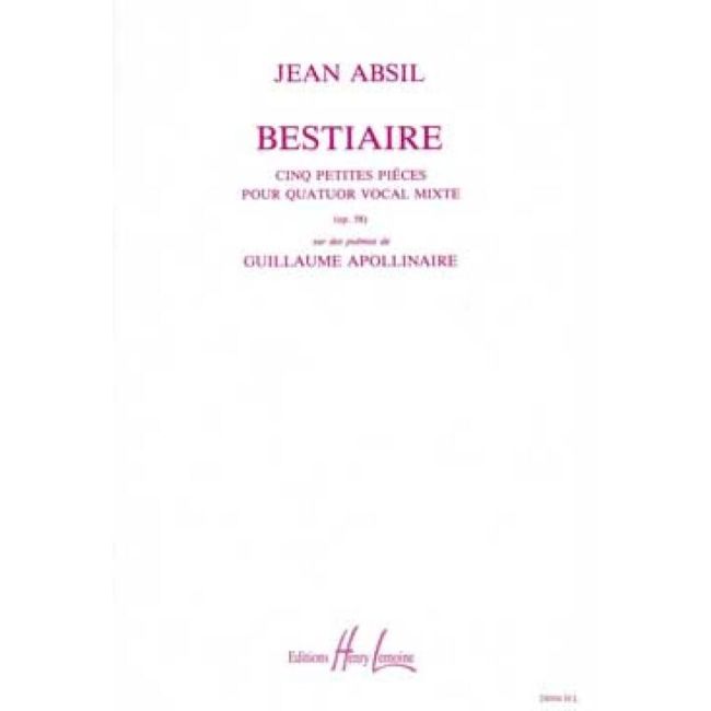 Absil - Bestiaire Opus58