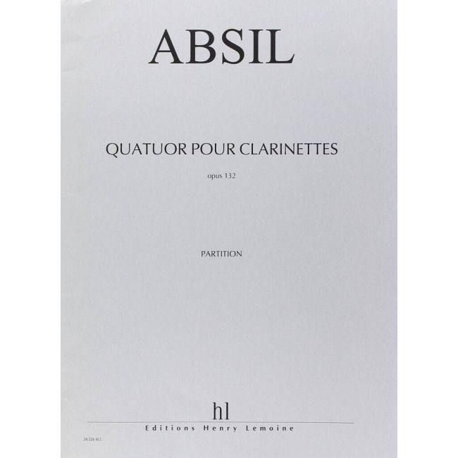 Absil, Jean - Quatuor de clarinettes Op.132