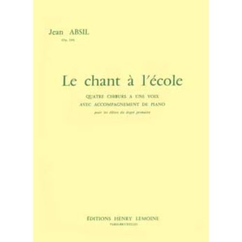Absil, Jean - Chant à...