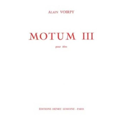 Voirpy, Alain - Motum III