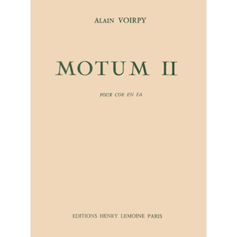 Voirpy, Alain - Motum II