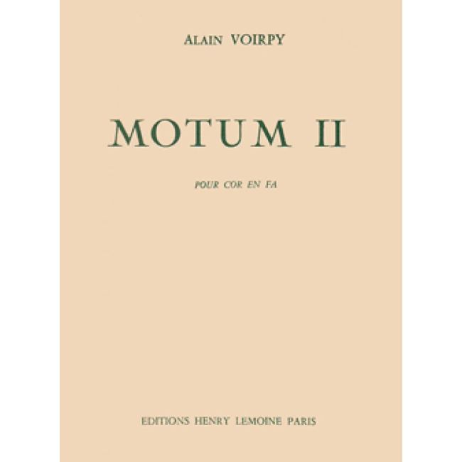 Voirpy, Alain - Motum II