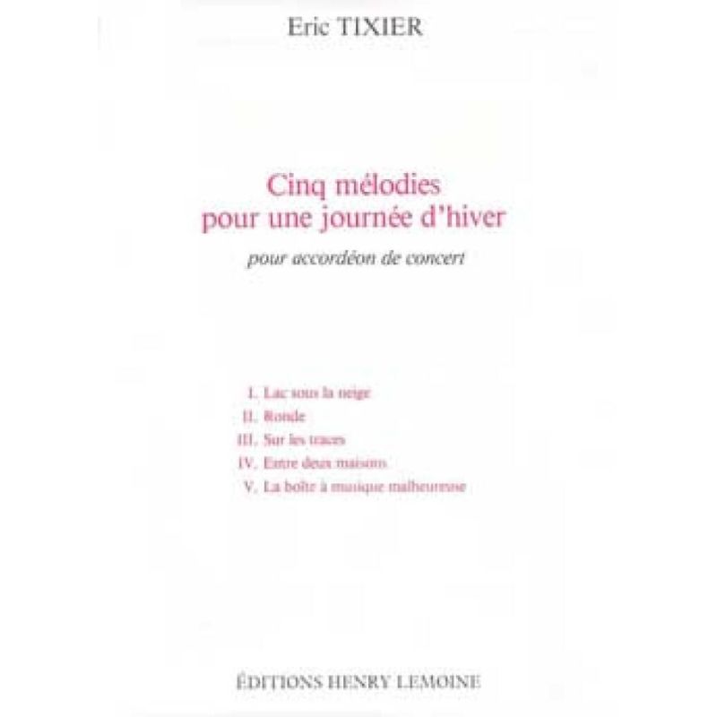 Tixier, Eric - Mélodies pour une journée d'hiver (5)