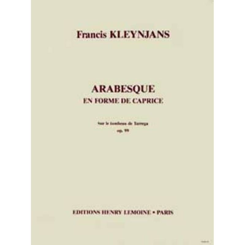 Kleynjans, Francis - Arabesque en forme de caprice